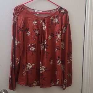 Grace & Lace Red Floral Blouse